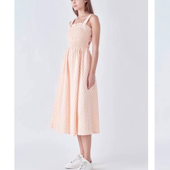 English Factory Smocked Midi Dress - Picture 3 of 9